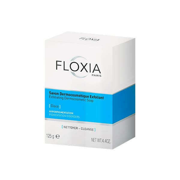 FLOXIA Savon Exfoliant Eclaircissant Disco (Bleu)