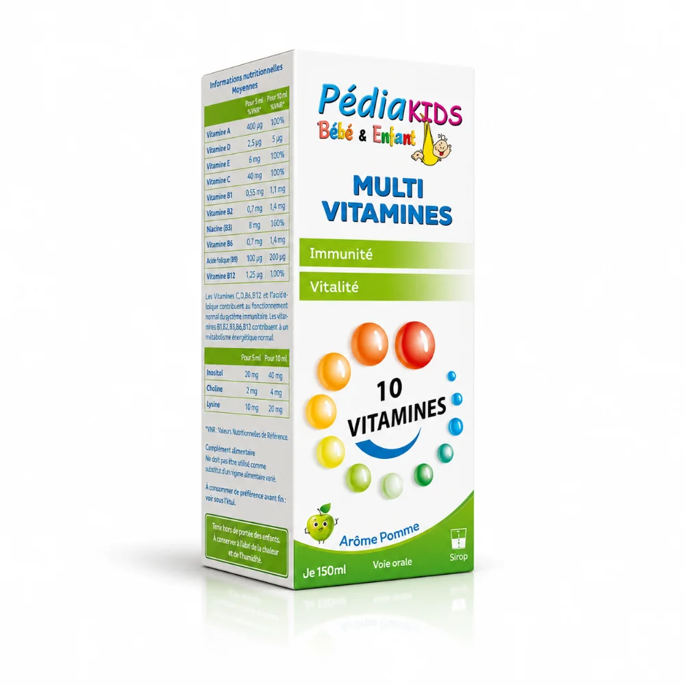 Pédiakids Multi Vitamines Pomme 150 ml