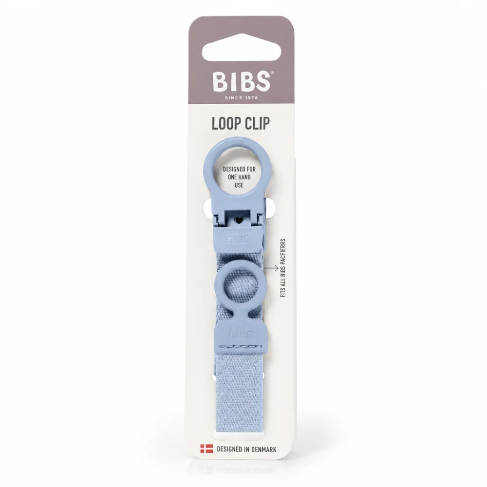 Attache-sucette BIBS Clip Loop - Dusty Blue
